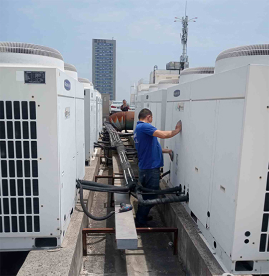 青秀中央空调制热和不制冷系统维修方法